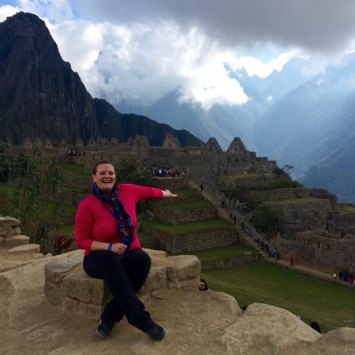 Elizabeth Morgan at Machu Picchu
